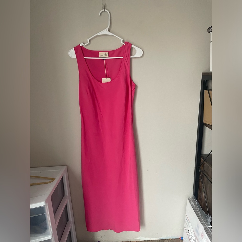 Universal Thread Hot Pink Sleeveless Summer Midi Dress Size Small New with Tags